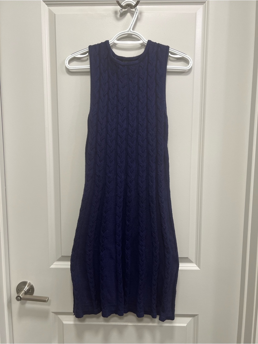 Alexia Admor Navy Cable-Knit Midi Dress